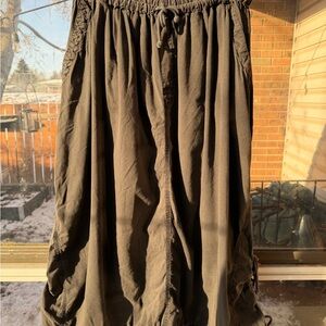 Free People Picture Perfect Parachute Black Skirt